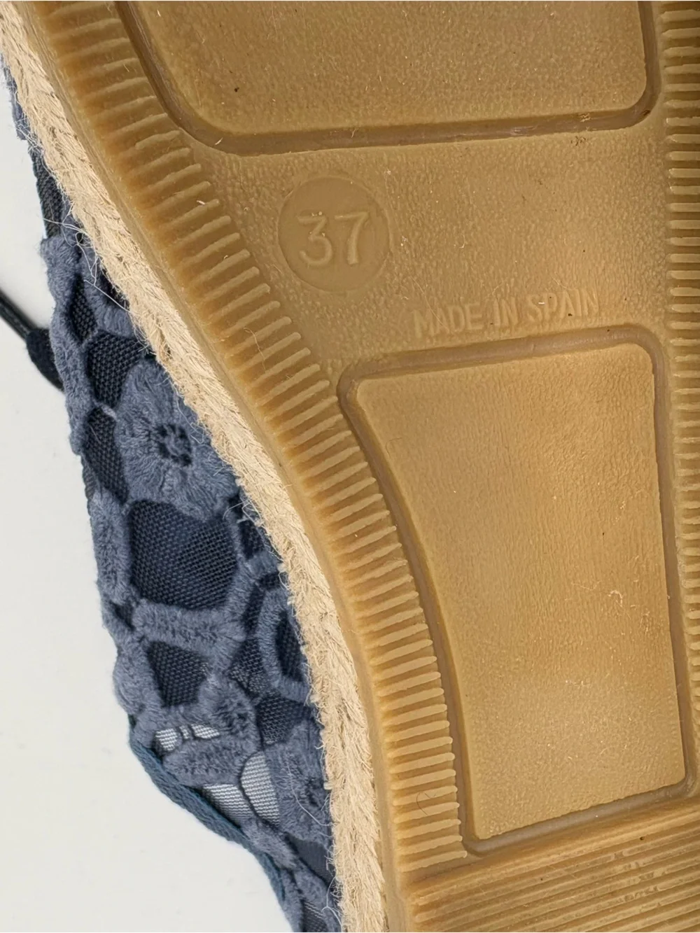 Toni Pons Far Espadrille Lace Sneaker in Blue Women’s Size 37 / 6.5